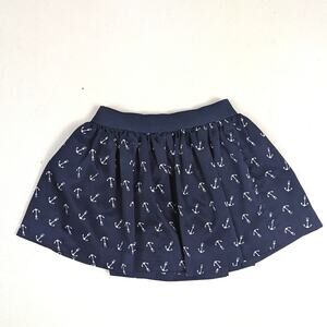 Ralph Lauren Skirt Girls Sz 2T Navy Nautical Anchor Flowy Mini
